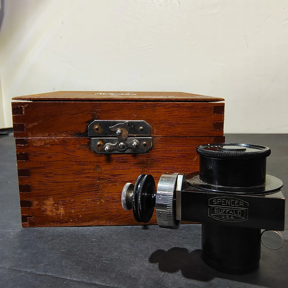 Spencer Buffalo Filar Micrometer Eyepiece 10X MES 122 Vintage Microscope‎ Part